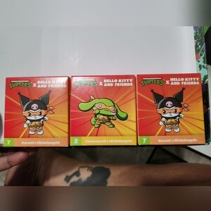 Hello Kitty x Turtles Collectible Mini Boxes - Orange & Lime Green